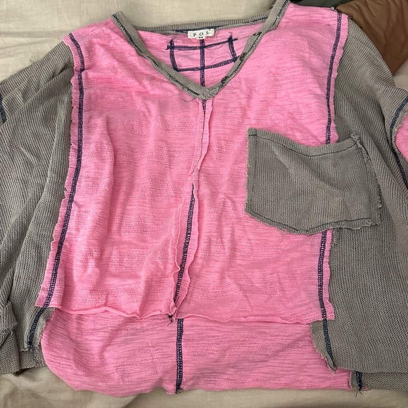 Oversized 2 tone top - Picture 1 of 5